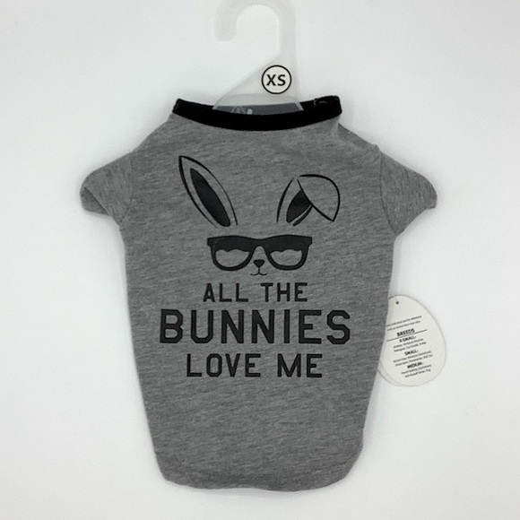 Simply Wag Dog Grey Graphic T-Shirt , XS Breed - Picture 1 of 2